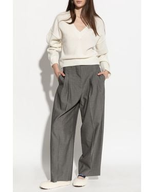 Studio Nicholson Wool Pants 'Lira' - Gray
