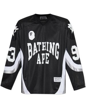 A Bathing Ape Printed Sweatshirt - Black