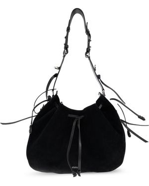Isabel Marant Suede Shoulder Bag 'Bolton Hobo' - Black
