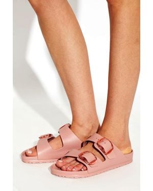 Birkenstock 'Arizona Big Buckle Eva' Slides - Pink