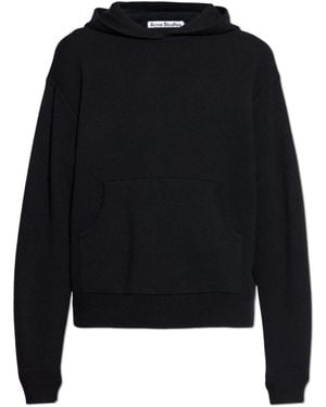 Acne Studios Cashmere Hoodie Sweater - Black