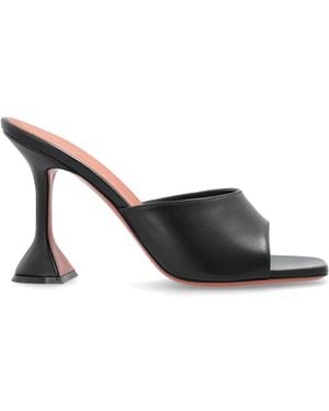 AMINA MUADDI Heeled Mules "Lupita" - Black