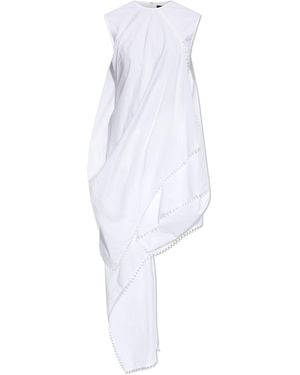 Jacquemus Asymmetric Dress "Traversin" - White