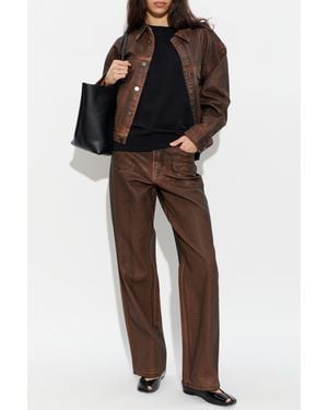 Gestuz Denim Jacket 'Gzcellie' - Brown