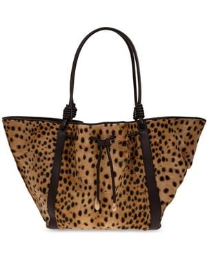 Cult Gaia Leather Bag 'Shuna Large' - Brown