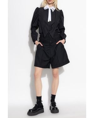 Comme des Garçons Shirt With Puff Sleeves - Black