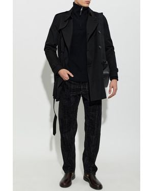 Burberry Cashmere Sweater With Long Sleeves - Black