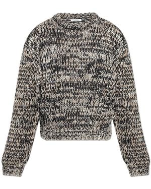 Lemaire Jumper With Decorative Knit - Black