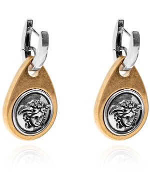 Versace Earrings With Medusa Head - Metallic