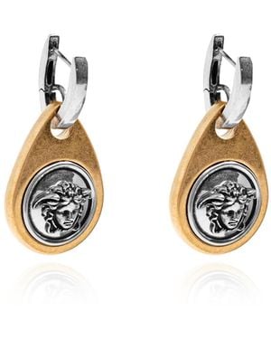 Versace Earrings With Medusa Head - Metallic