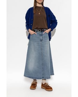 Ami Paris Denim Skirt - Blue