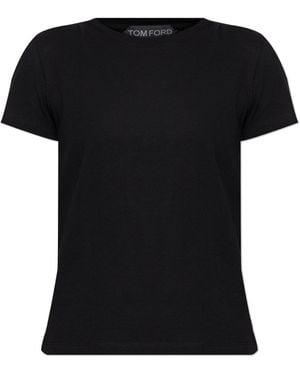 Tom Ford Cotton T-Shirt - Black