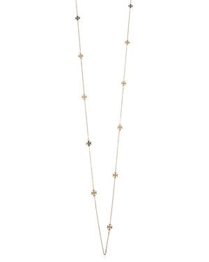 Tory Burch Long Necklace With Logo - White