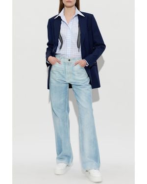 Moschino Checked Pattern Shirt - Blue