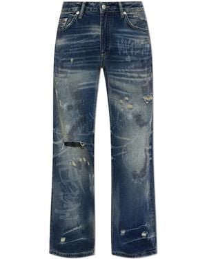 MISBHV Jeans With A Vintage Effect - Blue