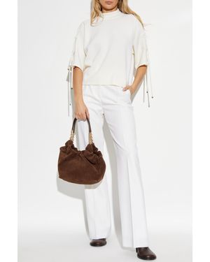 Max Mara Creased Pants "Adige" - White