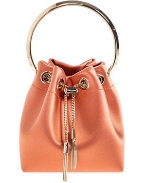 Jimmy Choo Satin Bag "Bon Bon" - Orange
