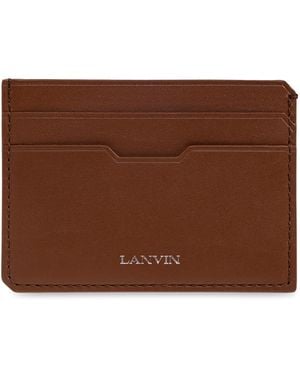 Lanvin Leather Card Holder - Brown