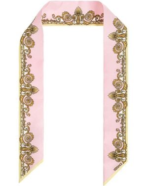 Versace Silk Scarf - White