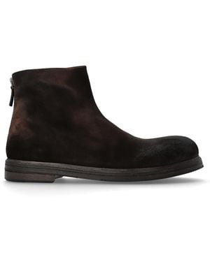 Marsèll Suede Ankle Boots - Black
