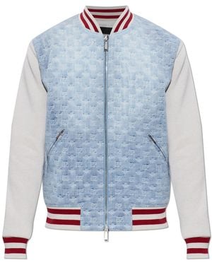 DSquared² Denim Jacket With Monogram - Blue