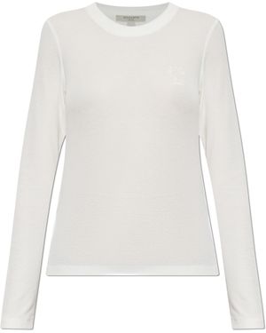 AllSaints "Riona" Top With Long Sleeves - White