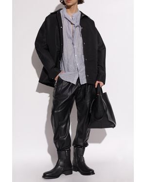 DSquared² Imitation Leather Pants - Black
