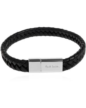 Paul Smith Leather Bracelet - Black