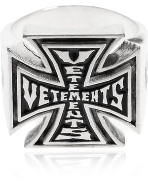 Vetements Logo Ring - White