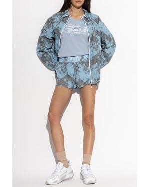 EA7 T-Shirt With Logo - Blue