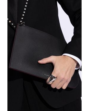 McQueen Brass Ring - Black