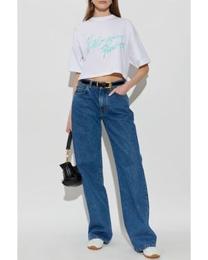Balmain Short Loose-Fit T-Shirt - Blue