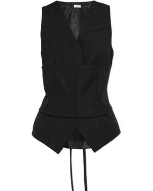 McQueen Wool Vest - Black