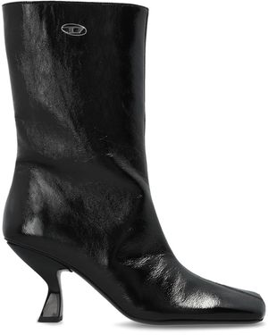 DIESEL Heeled Ankle Boots 'D-Amber Tube 75' - Black