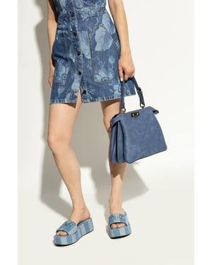 Fendi 'Peekaboo Medium' Handbag - Blue