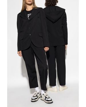 Comme des Garçons Wool Blazer With Hood - Black