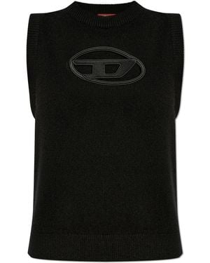 DIESEL Vest M-Argarin-Sl - Black
