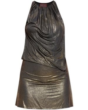 DIESEL Dress 'D-Karam' - Metallic