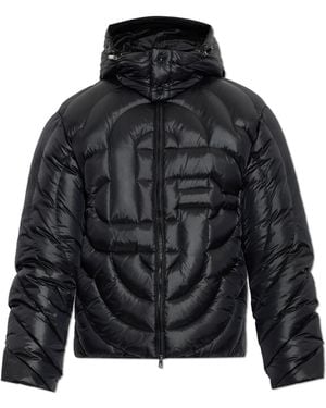 CASABLANCA Down Jacket With Detachable Hood - Black