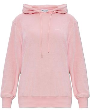 Hunza G Terry Cotton Sweatshirt - Pink