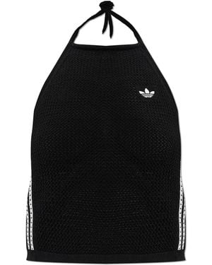 adidas Originals Top With Bare Shoulders - Black