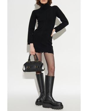 Vetements Dress With Stand-Up Collar - Black