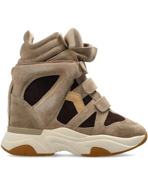 Isabel Marant "Balskee" Wedge Boots - Natural
