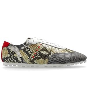 Marni Sports Shoes With A Snake Motif - Grey