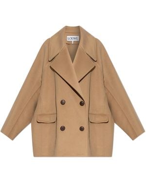 Loewe Wool Coat - Natural