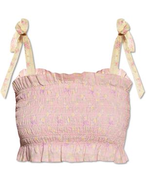 LoveShackFancy Top 'Corbin' - Pink