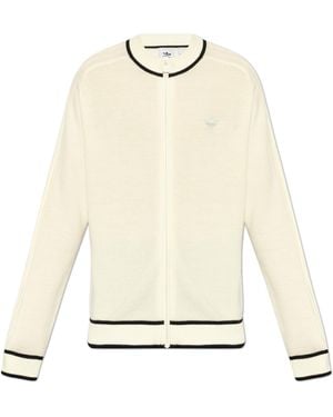 adidas Originals Cardigan With Logo - Natural