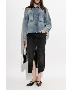 Haikure Denim Shirt "Emma" - Blue