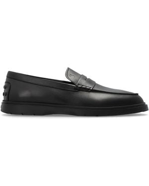 Tod's Leather 'Loafers' Shoes - Black