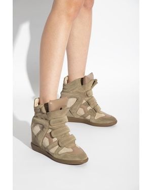 Isabel Marant 'Bekett' Wedge Boots - Brown